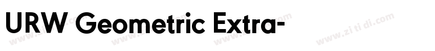 URW Geometric Extra字体转换